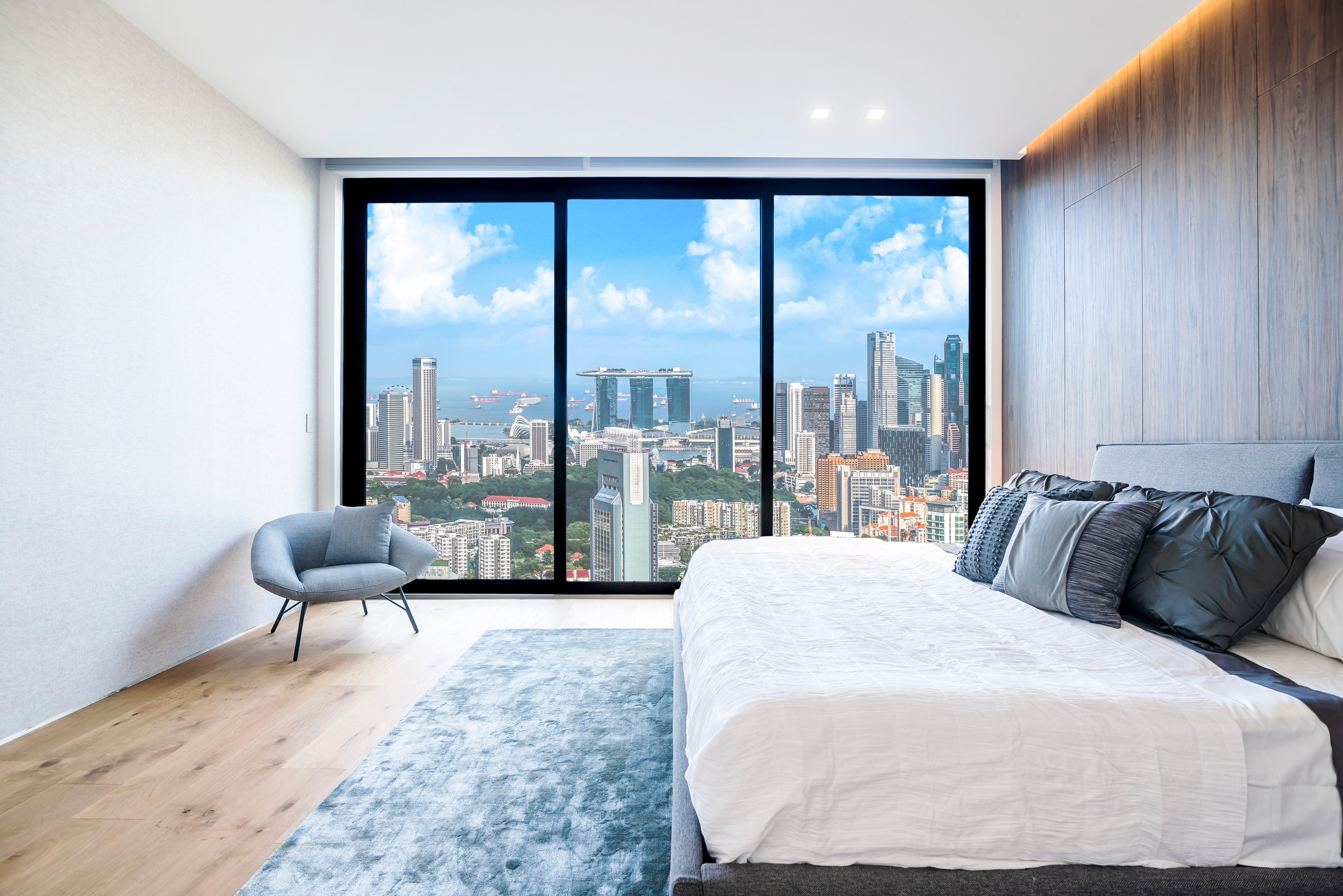 Interior,Of,A,Modern,Minimalist,Bedroom,With,Views,Of,The